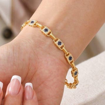 Zonder minimumprijs - Armband Zilver, 18k goudverguld -, Nieuw