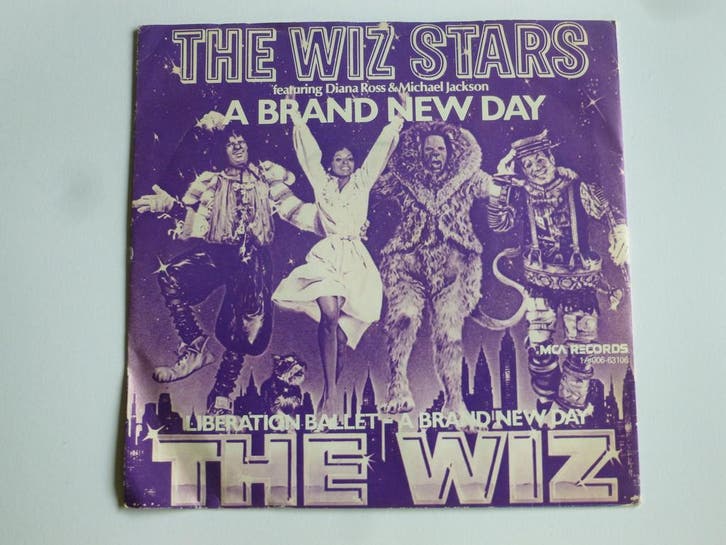 The Wiz Stars feat. D. Ross, Michael Jackson - A Brand new D, Cd's en Dvd's, Vinyl Singles, Zo goed als nieuw, Ophalen of Verzenden