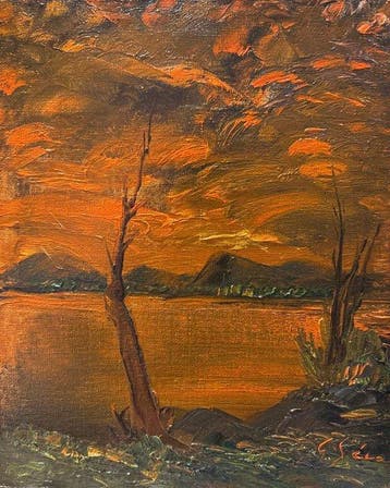 Georges Sécan (1913-1987) - Poésie du soir
