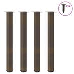 Salontafelpoten 4 st 100cm Staal | Retourdeal 64% Korting, Tafelpoot, 100 tot 150 cm, Nieuw, Metaal