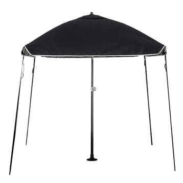 Protecq Bimini Boot parasol 200 x 200cm Antraciet Zwart Tilt, Ophalen of Verzenden, Nieuw