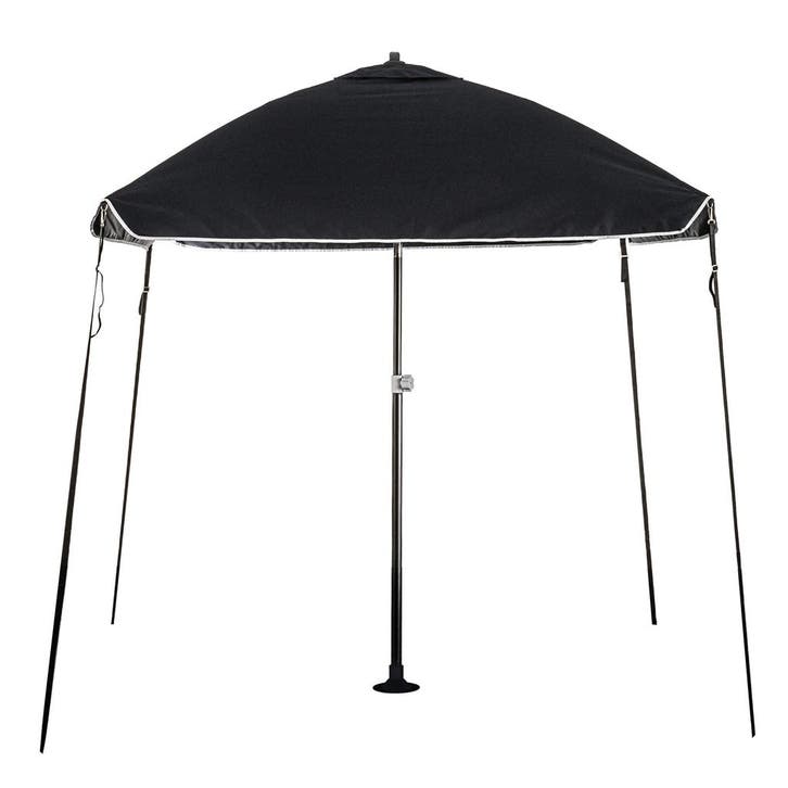 Protecq Bimini Boot parasol 200 x 200cm Antraciet Zwart Tilt, Watersport en Boten, Overige Watersport en Boten, Nieuw, Ophalen of Verzenden
