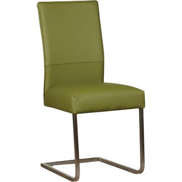 Leren eetkamerstoel Remix - Toledo Apple Green (groen) -, Overige kleuren, Nieuw, Ophalen of Verzenden, Industrieel, Modern