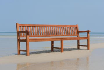 Rockwood® Tuinbank Massief Luxe Hardhout/Parkbank Mahonie, Ophalen of Verzenden, Nieuw, Hout