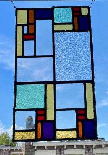 Glas-in-loodraam - 1930-1940