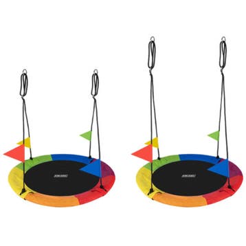 Kruzzel Nestschommel 110 cm – Comfortabel en Weerbestendig, Ophalen of Verzenden, Nieuw