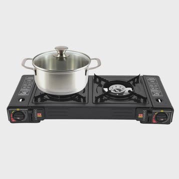 Draagbaar 2-pits Camping Gasfornuis - 2500W, Regelbaar, Incl, Verzenden, Nieuw