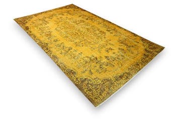 Geel vintage - Vloerkleed - 275 cm - 170 cm - met, Nieuw