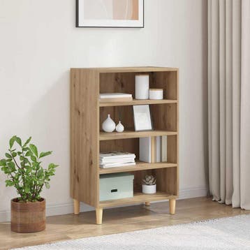 vidaXL Dressoir Artisan Eiken 57 x 35 x 89.5 cm Bewerkt hout, Verzenden, Nieuw, Overige houtsoorten, Minder dan 50 cm