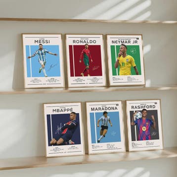 Iconische Maradona Handtekening Poster - Argentinië Voetbal, Verzamelen, Verzenden, Nieuw