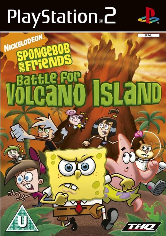 Spongebob De slag om Vulkaan Eiland (PlayStation 2), Spelcomputers en Games, Games | Sony PlayStation 2, Gebruikt, Vanaf 3 jaar