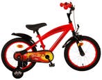 Disney Cars Kinderfiets - Jongens - 16 inch - Rood, Fietsen en Brommers, Fietsen | Kinderfietsjes, Overige merken, Zijwieltjes