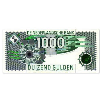 1000 Gulden Kievit 1994 UNC, Verzenden