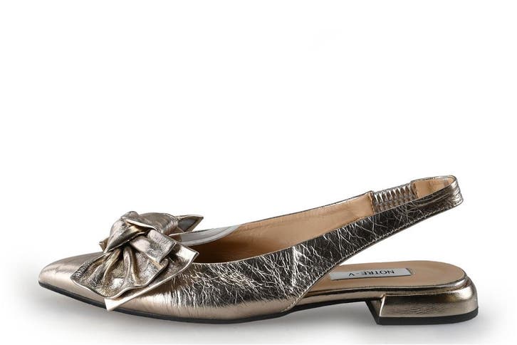 Notre-V Slingbacks in maat 38 Goud, Kleding | Dames, Schoenen, Overige kleuren, Zo goed als nieuw, Verzenden