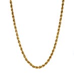 Gouden vintage koord collier 18 krt, Ophalen of Verzenden, Nieuw