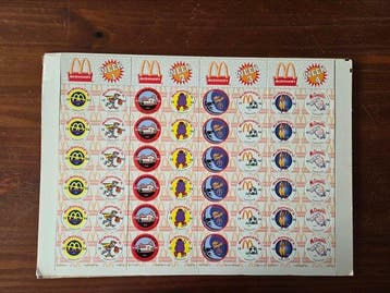 McDonalds California 1994 – Original Uncut Master Sheet –