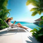 Ligbed Avignon, 2in1 functie, verstelbare rugleuning - Set v, Verzenden, Nieuw