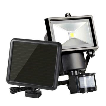 Solar LED breedstraler James I - Helder wit, Tuin en Terras, Buitenverlichting, Kunststof, Verzenden, Minder dan 50 watt, Overige typen