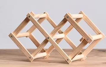 Stapelbare Houten Wijnplanken – 3-10 Flessen, Verzenden, Nieuw