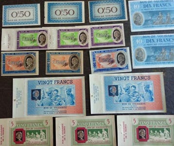 Frankrijk. - 16 Banknotes - Various Dates (Zonder