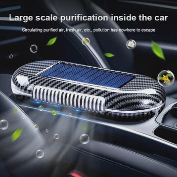 Zonne-energie Auto Luchtzuiveraar met Sensor voor Frisse Luc, Verzenden, Nieuw