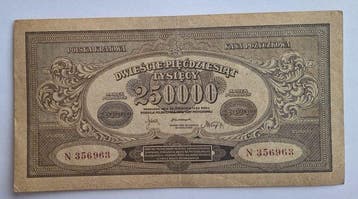 Polen. - 250.000 Marek 1923 - Pick 35 (Zonder minimumprijs)