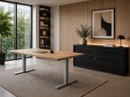 Refurbished Zit Sta Bureau Elektrisch - Meerdere Maten!, Verzenden, Zo goed als nieuw, Zit-sta bureau