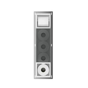 Inbouw toiletrolhouder-reserverolhouder mat wit zonder klep, Verzenden, Nieuw