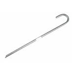 Benson Gebogen grondpen - koolstofstaal - 380 mm - zilver, Ophalen of Verzenden, Nieuw