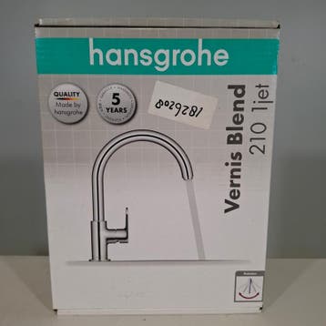 Keukenmengkraan, Hansgrohe, Vernis Blend 210 1jet, Nieuw