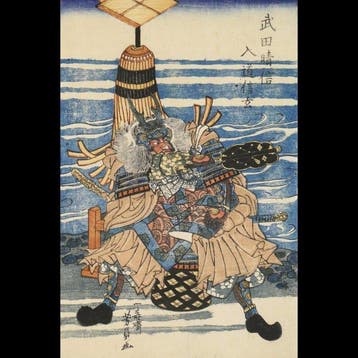 Utagawa Yoshikazu /  (actief circa 1850s–1870s) Takeda, Antiek en Kunst