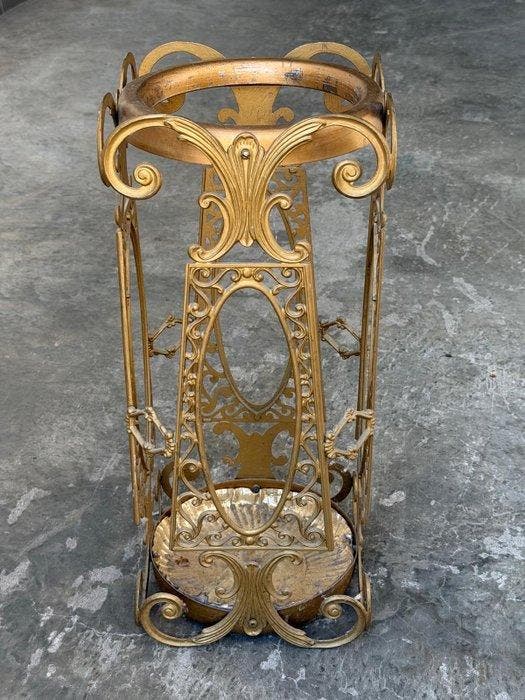 khevga Paraplustandaard – elegante paraplustandaard van wilgentenen, decoratieve opslag voor paraplu's, wandelstokken of accessoires, vintage stijl