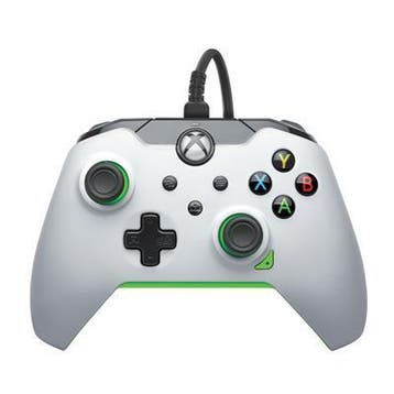 Xbox Series Controller Wired - Wit/Groen - PDP Gaming Xbox, Ophalen of Verzenden, Zo goed als nieuw