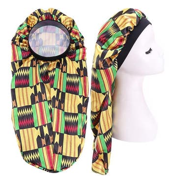 Satin Hair Bonnet voor Dreadlocks / Braids / Rasta - Kente p, Ophalen of Verzenden, Nieuw