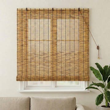 vidaXL Rolgordijn Bruin 140 x 160 cm Riet, Verzenden, Nieuw, Bruin