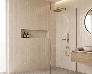 Wandtegel Creme 7,5x30 (Muurtegels, Muur- en plafondtegels), Doe-het-zelf en Verbouw, Nieuw, 20 tot 40 cm, 10 m² of meer, Wandtegels
