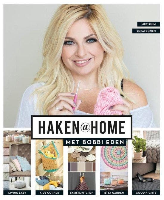 Boek Haken@Home  -   Haken @home met Bobbi Eden 978902458246, Boeken, Overige Boeken, Zo goed als nieuw, Verzenden