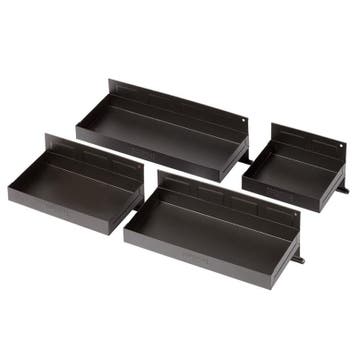 Set van 4 magnetische bakken - zwart, Ophalen of Verzenden, Nieuw