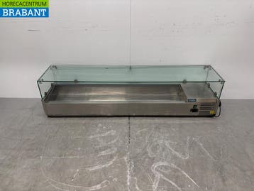 RVS Polar Opzetvitrine Opzet koelvitrine saladière 8 x 1/3, Ophalen of Verzenden, Gebruikt