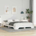 vidaXL Bedframe Wit 140 x 220 cm Massief grenenhout, Verzenden, Nieuw, Wit, Hout