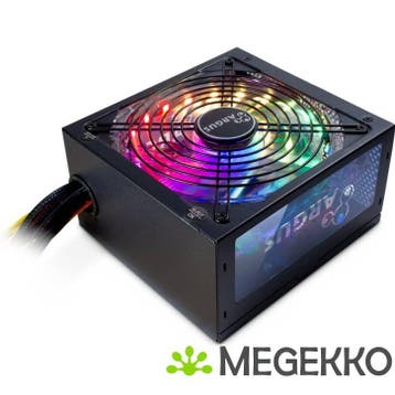 Inter-Tech Argus RGB-500W II power supply unit, Verzenden, Nieuw