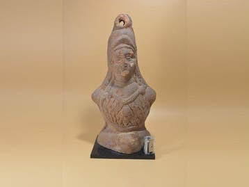Oude Egypte, Ptolemeïsch Grote 21 cm votief terracotta
