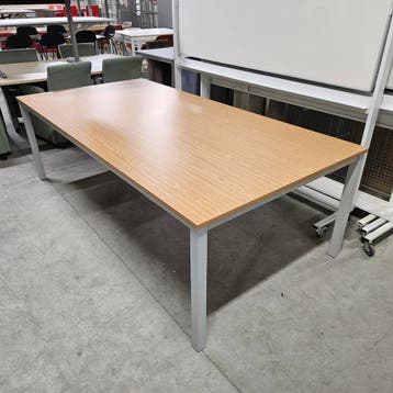 Zeer nette kantoortafel NIEUW eiken blad - 240x120 cm, Ophalen of Verzenden, Nieuw