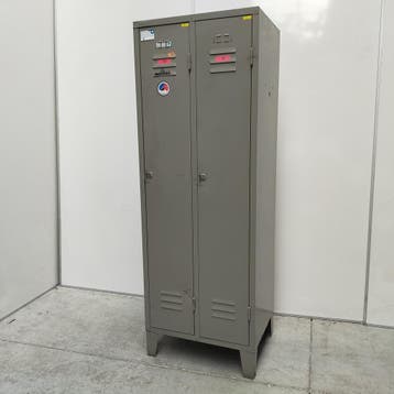 2-deurs retro kledinglocker- 180x63x50 cm, Verzamelen, Retro, Ophalen of Verzenden
