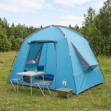 vidaXL Huisje Tent met dak Blauw 210 x 210 x 138 cm, Verzenden, Nieuw, Tot en met 2