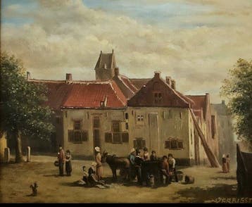 Franse school (XX) - Paysage, Antiek en Kunst
