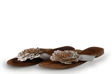 Lazamani Slippers in maat 39 Wit, Kleding | Dames, Slippers, Verzenden, Wit, Lazamani