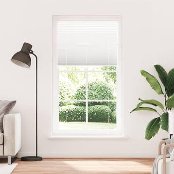 vidaXL Plissé rolgordijn 105x200 cm stofbreedte 104,4cm, Huis en Inrichting, Verzenden, Nieuw, Wit