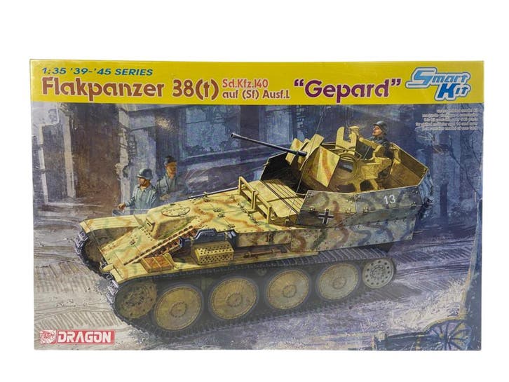 Flakpanzer 38(t) Sd.Kfz.140 auf (sf) Ausf.L Gepard, Hobby en Vrije tijd, Modelbouw | Auto's en Voertuigen, Verzenden