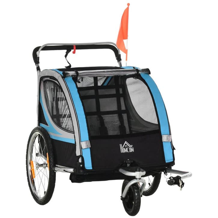 TRUUSK 2-in-1 Fietsaanhanger en Kinderwagen - 360° Draaibaar, Kinderen en Baby's, Kinderkleding | Kinder-zwemkleding, Nieuw, Verzenden